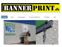 Tablet Screenshot of bannerprint.dk